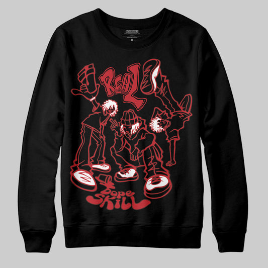 Jordan 11 Retro Low Bred (2025) DopeSkill Sweatshirt Real Y2K Players Graphic Streetwear - Black