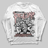 Jordan 40 “Dusty Rose” DopeSkill Long Sleeve T-Shirt Distorted Realms Graphic Streetwear - White