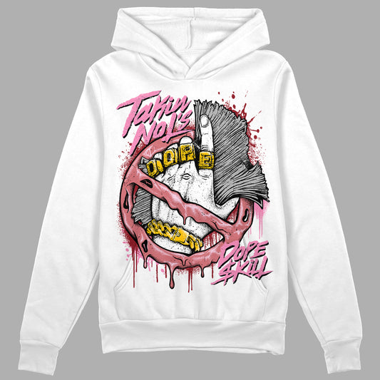 Valentine's Day Collection DopeSkill Hoodie Sweatshirt Takin No L's Graphic Streetwear - White