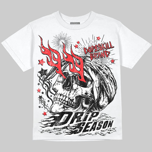 Black and White Sneakers DopeSkill Oversize Print T-Shirt Drip Season Graphic Streetwear