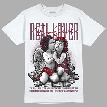 Jordan 5 Retro Burgundy (2023) DopeSkill T-Shirt Real Lover Graphic Streetwear - White