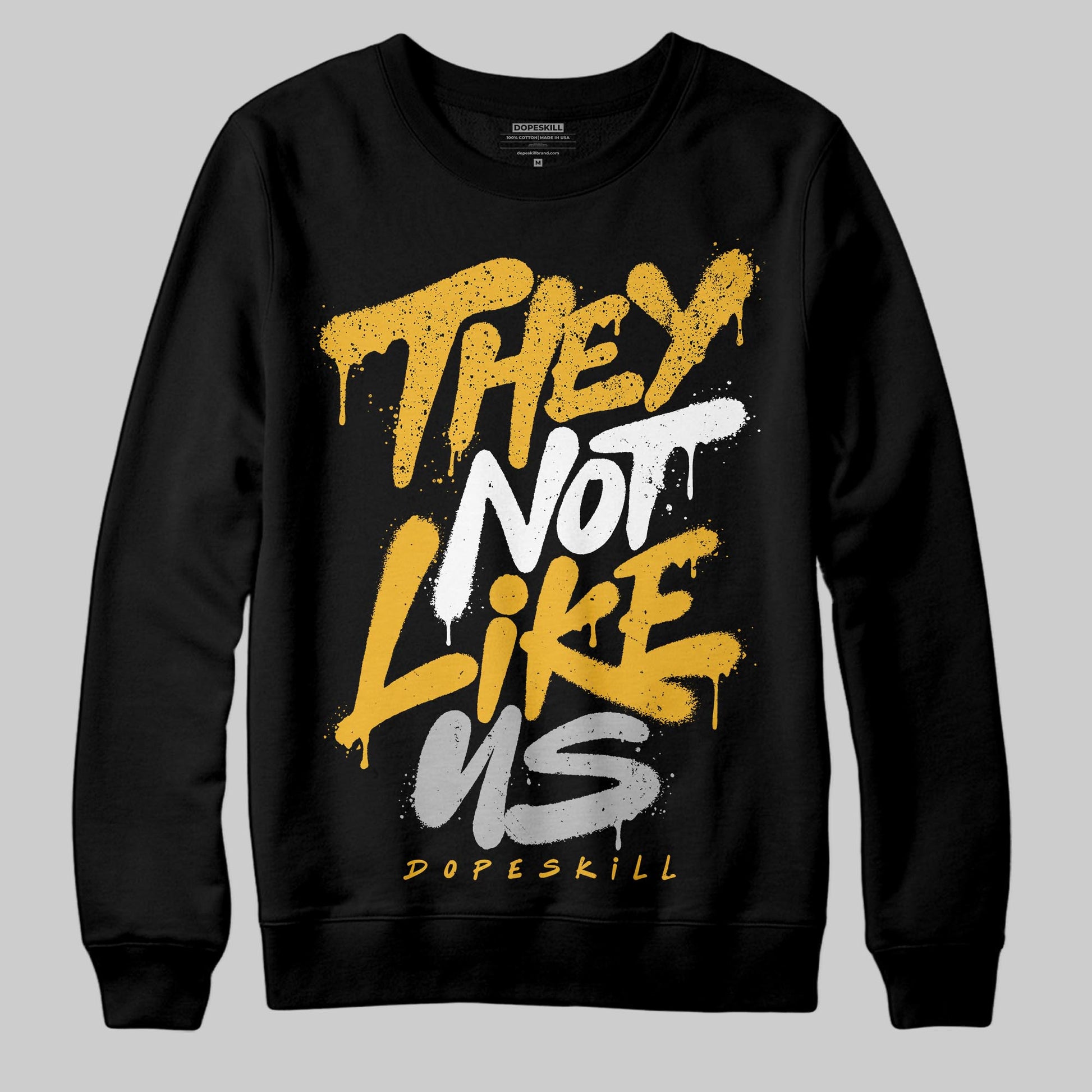 Jordan 5 'Tokyo' DopeSkill Sweatshirt They Not Like Us Graphic Streetwear - Black