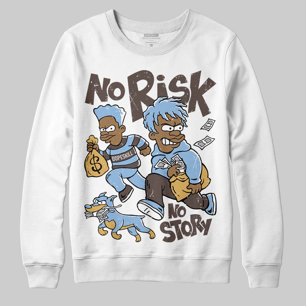 Adidas Handball Spezial ‘Light Blue’ DopeSkill Sweatshirt No Risk No Story Graphic Streetwear - White