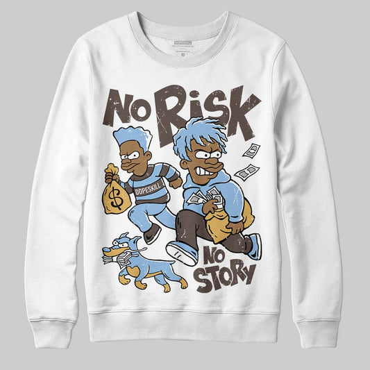 Adidas Handball Spezial ‘Light Blue’ DopeSkill Sweatshirt No Risk No Story Graphic Streetwear - White