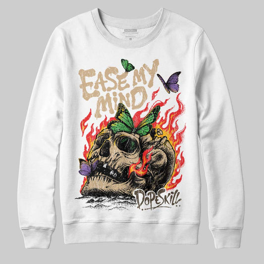 TAN Sneakers DopeSkill Sweatshirt Ease My Mind Graphic Streetwear - White