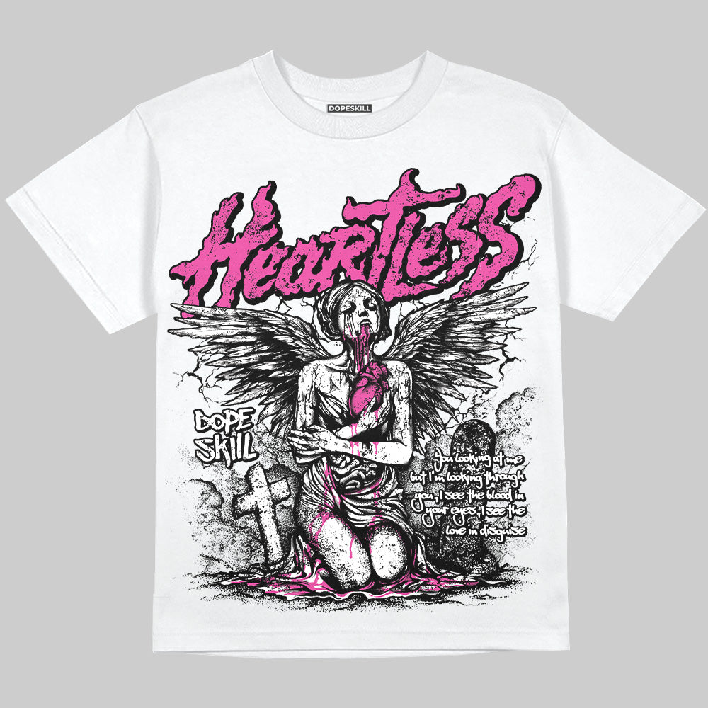 Dunk Low GS “Active Fuchsia” DopeSkill Oversize Print T-Shirt Heartless Graphic Streetwear