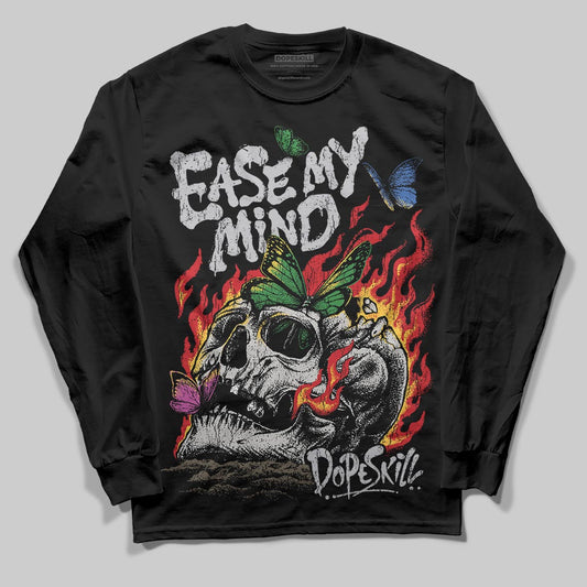 Grey Sneakers DopeSkill Long Sleeve T-Shirt Ease My Mind Graphic Streetwear - black