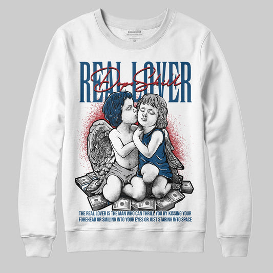 Jordan 12 Retro French Blue (2025) DopeSkill Sweatshirt Real Lover Graphic Streetwear