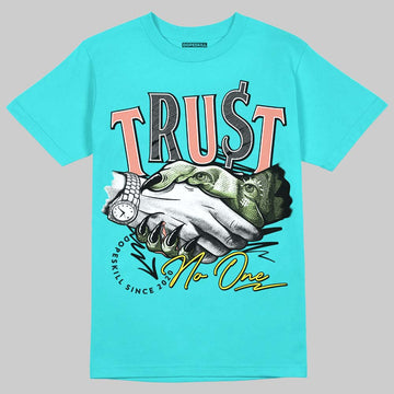 New Balance 9060 “Cyan Burst” DopeSkill Virtual Blue T-Shirt Trust No One Graphic Streetwear