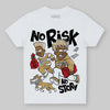 Jordan 4 Retro “Pizza” DopeSkill Toddler Kids T-shirt No Risk No Story Graphic Streetwear - White