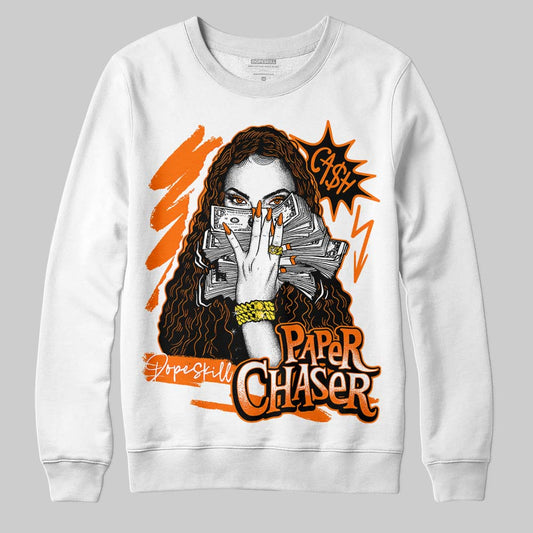 Orange Black White DopeSkill Sweatshirt NPC Graphic