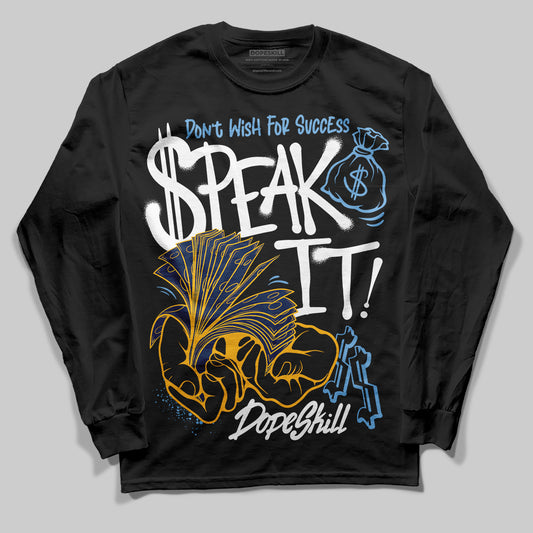 Jordan 4 Retro ‘Dunk From Above’ DopeSkill Long Sleeve T-Shirt Speak It Graphic Streetwear - Black