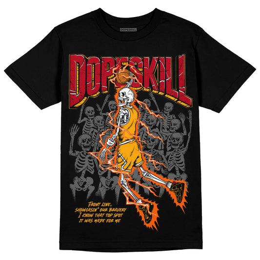 Jordan 7 Citrus  DopeSkill T-Shirt Thunder Dunk Graphic Streetwear - Black 