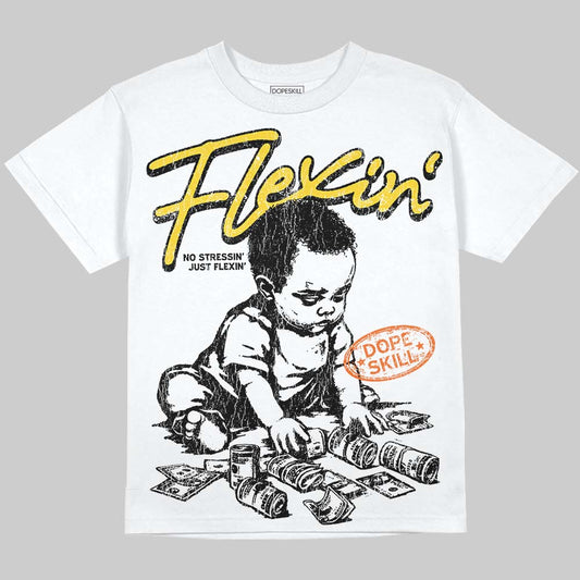 Jordan 4 Thunder DopeSkill Oversize Print T-Shirt Flexin' Graphic Streetwear
