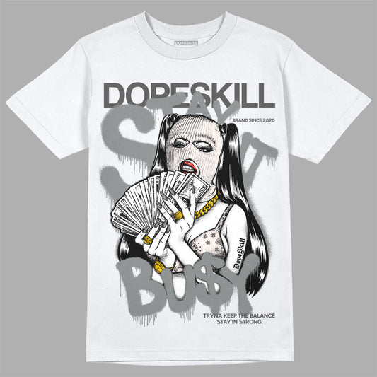 Jordan 3 GS Hide N’ Sneak DopeSkill T-Shirt Stay It Busy Graphic Streetwear - White 