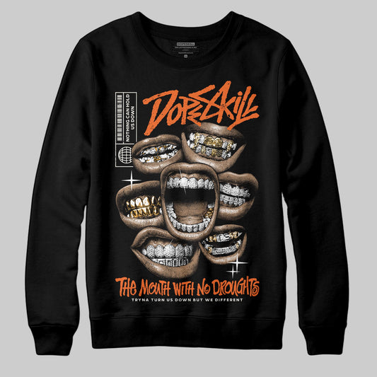 Jordan 1 Retro High OG Shattered Backboard (2025) DopeSkill Sweatshirt The Mouth With No Droughts Graphic Streetwear - Black