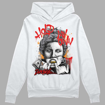Grey Sneakers DopeSkill Hoodie Sweatshirt Hold My Own Graphic Streetwear - White