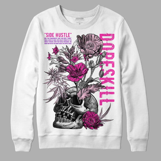 Dunk Low Triple Pink DopeSkill Sweatshirt Side Hustle Graphic Streetwear - White