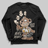 Jordan 4 Retro Cozy Girl DopeSkill Long Sleeve T-Shirt Make Money Graphic Streetwear - Black