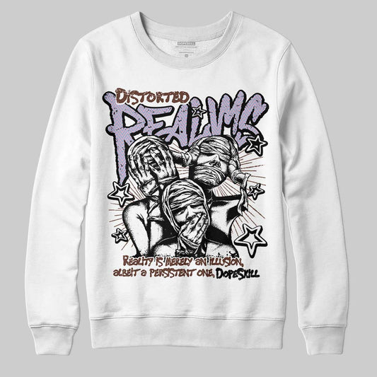 Harris Tweed x Dunk Low Denim Turquoise and Baroque Brown DopeSkill Sweatshirt Distorted Realms Graphic Streetwear - White