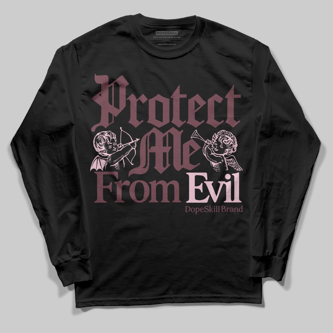 Asics Gel-Cumulus 16 "Port Royal" DopeSkill Long Sleeve T-Shirt Protect Me From Evil Graphic Streetwear - Black