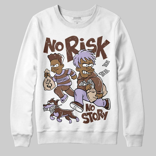 Harris Tweed x Wmns Dunk Low 'Sesame' DopeSkill Sweatshirt No Risk No Story Graphic Streetwear - White