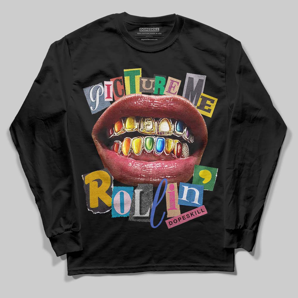 Picture Me Graphic DopeSkill Long Sleeve T-Shirt Streetwear - Black