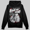 Grey Sneakers DopeSkill Hoodie Sweatshirt Fight For Right Graphic Streetwear - Black