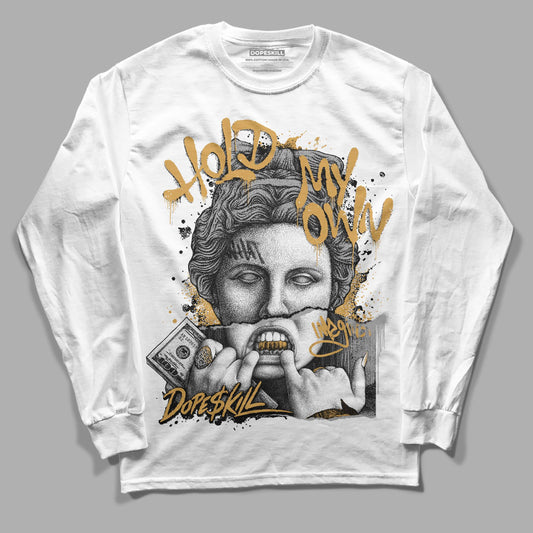 Jordan 11 "Gratitude" DopeSkill Long Sleeve T-Shirt Hold My Own Graphic Streetwear - White
