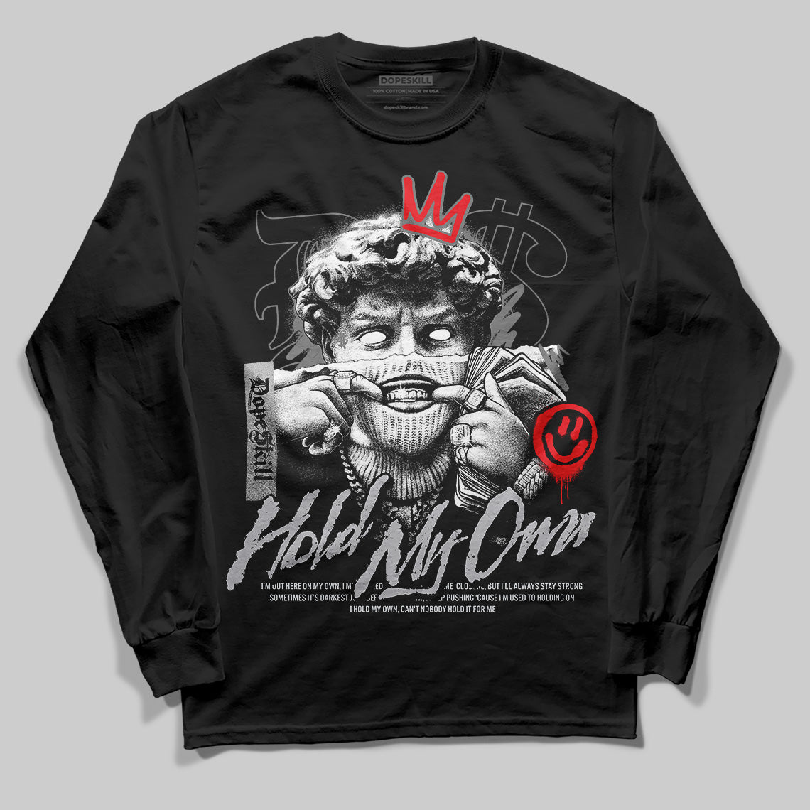 Grey Sneakers DopeSkill Long Sleeve T-Shirt In My Way Graphic Streetwear - Black
