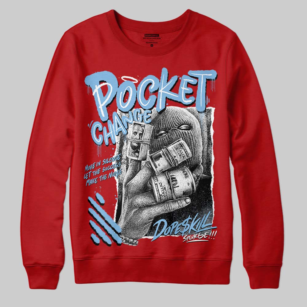 Jordan 11 Retro Cherry DopeSkill Sweatshirt Pocket Change Graphic Streetwear - Red