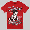 Jordan 11 Retro Cherry DopeSkill T-Shirt Flexin' Graphic Streetwear - Red