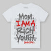 Grey Sneakers DopeSkill Toddler Kids T-shirt Mom, I Am A Rich Youth Graphic Streetwear - White