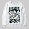Jordan 4 Denim “Worn Blue” DopeSkill Sweatshirt Sorry I've Been Trappin Graphic Streetwear - White