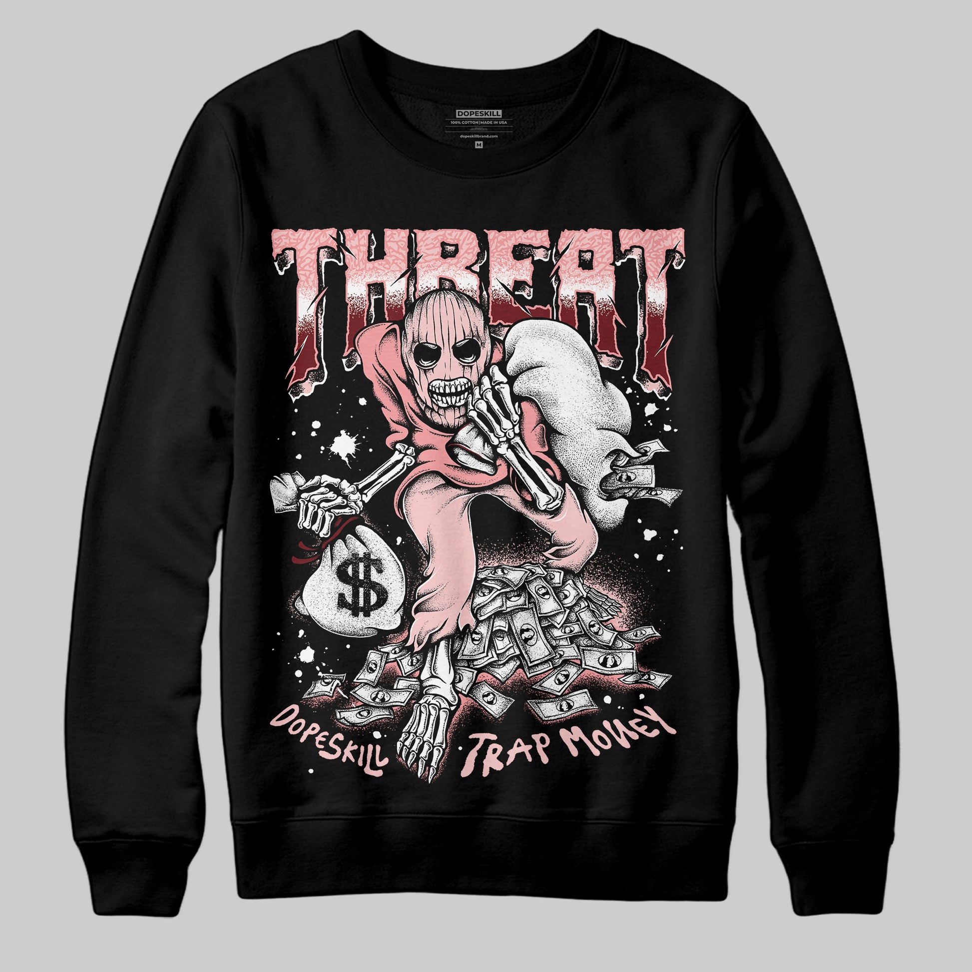Jordan 3 Retro Valentine's Day Treat Yourself (2025) DopeSkill Sweatshirt Threat Graphic Streetwear - black