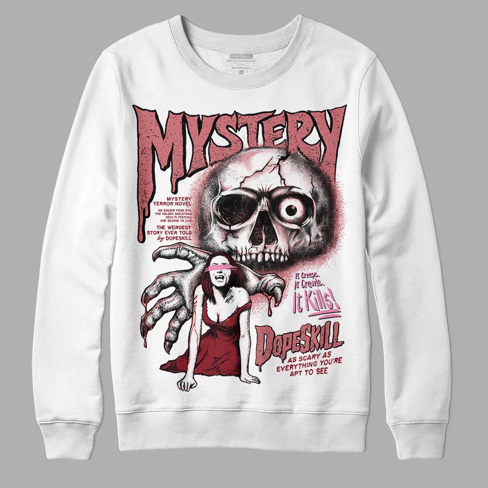 Valentine's Day Collection DopeSkill Sweatshirt Mystery Ghostly Grasp Graphic Streetwear - White