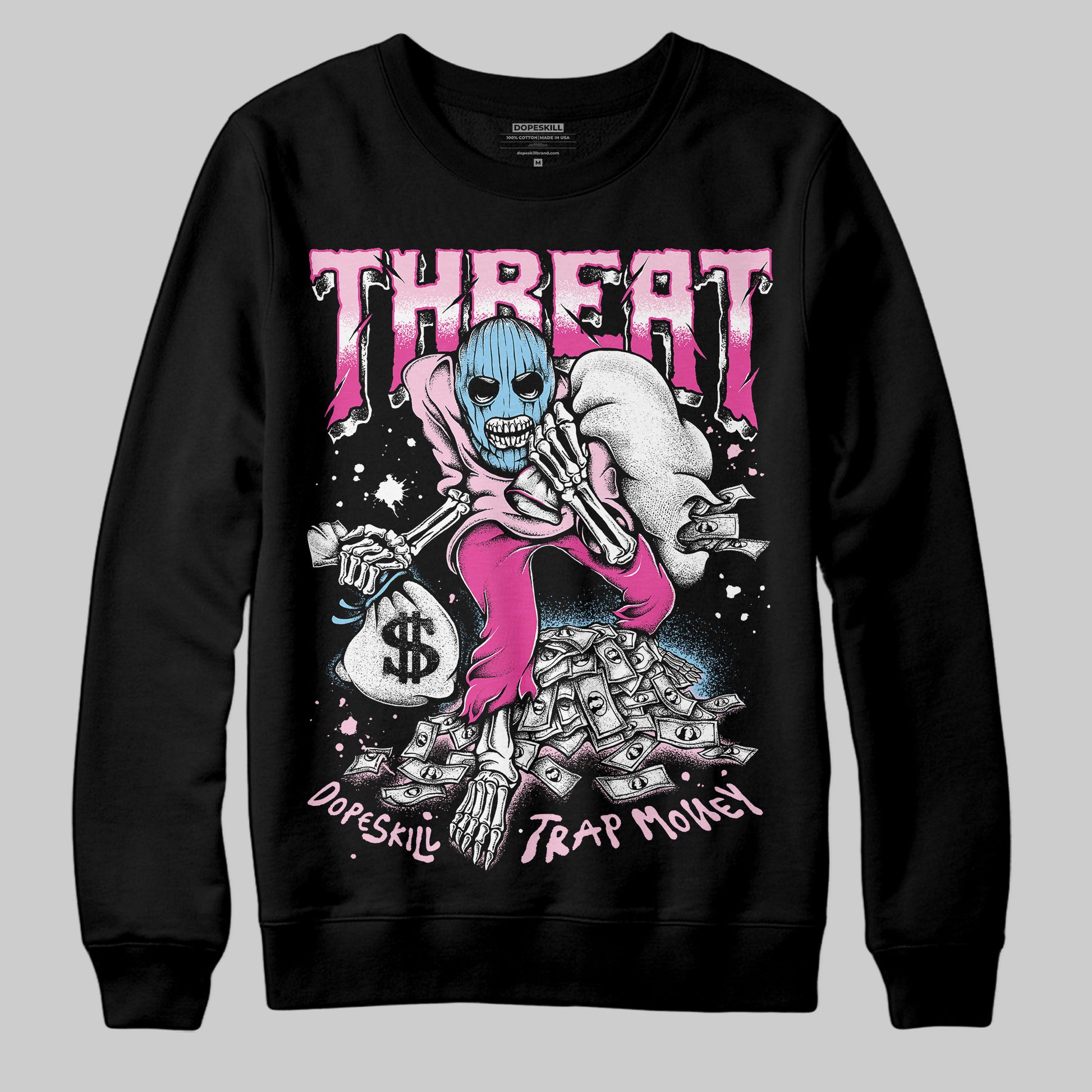 Jordan 6 “Doernbecher” DopeSkill Sweatshirt Threat Graphic Streetwear - Black