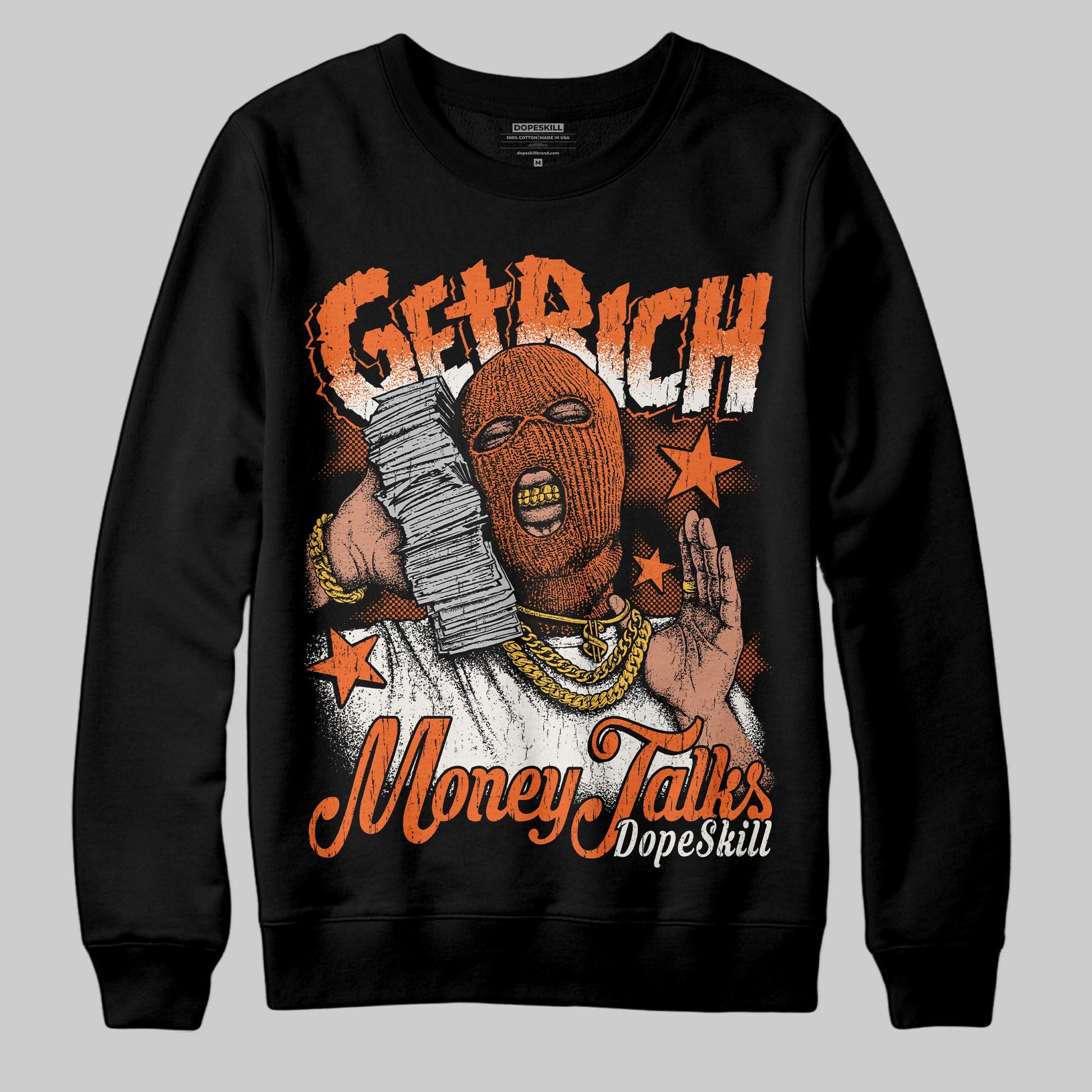Jordan 1 Retro High OG Shattered Backboard (2025) DopeSkill Sweatshirt Get Rich Graphic Streetwear - Black