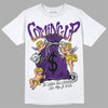 Jordan 12 “Field Purple”  DopeSkill T-Shirt Money Bag Coming Up Graphic Streetwear - White