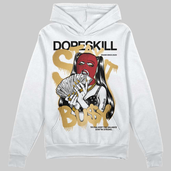 Jordan 12 Retro 'Taxi' 2025 DopeSkill Hoodie Sweatshirt Stay It Busy Graphic Streetwear - White