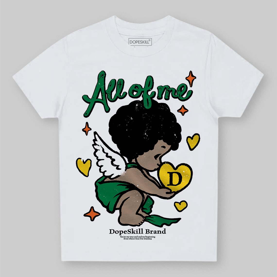 Green Sneakers DopeSkill Toddler Kids T-shirt All Of Me Graphic Streetwear - White