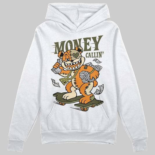 Olive Sneakers DopeSkill Hoodie Sweatshirt Money Callin' Graphic Streetwear - White