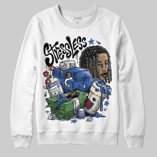 Jordan 1 Low Travis Scott x Fragment DopeSkill Sweatshirt Stressless Graphic Streetwear - White