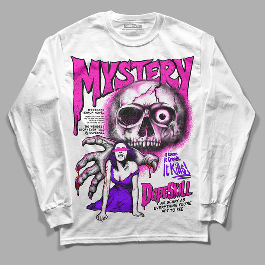 Dunk Low GS “Active Fuchsia” DopeSkill Long Sleeve T-Shirt Mystery Ghostly Grasp Graphic Streetwear - White