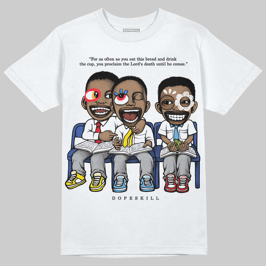 Dunk Low Panda White Black DopeSkill T-Shirt First Sunday Graphic Streetwear - White