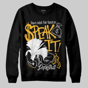 Jordan 5 'Tokyo' DopeSkill Sweatshirt Speak It Graphic Streetwear - Black