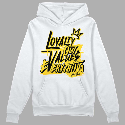 Jordan 4 Tour Yellow Thunder DopeSkill Hoodie Sweatshirt LOVE Graphic Streetwear - White 
