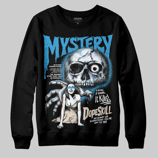 Jordan 1 High OG “UNC” Reimagined DopeSkill Sweatshirt Mystery Ghostly Grasp Graphic Streetwear - Black