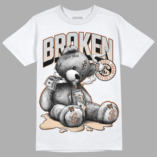Jordan 3 Craft “Ivory” DopeSkill T-Shirt Sick Bear Graphic Streetwear - White 