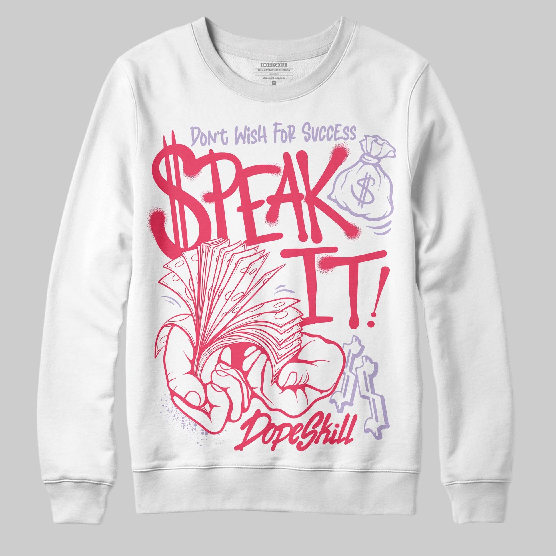 Jordan 5 Low “Peanut Butter Jelly” DopeSkill Sweatshirt Speak It Graphic Streetwear - White